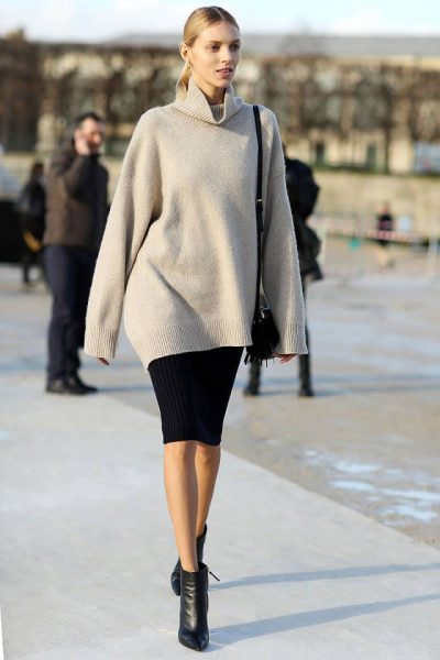 Chunky Sweater + Skirt Outfits to Die For | STYLE REPORT MAGAZINE