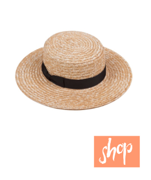 Lack of Color The Spencer Boater Hat via Blue Eyed Girl