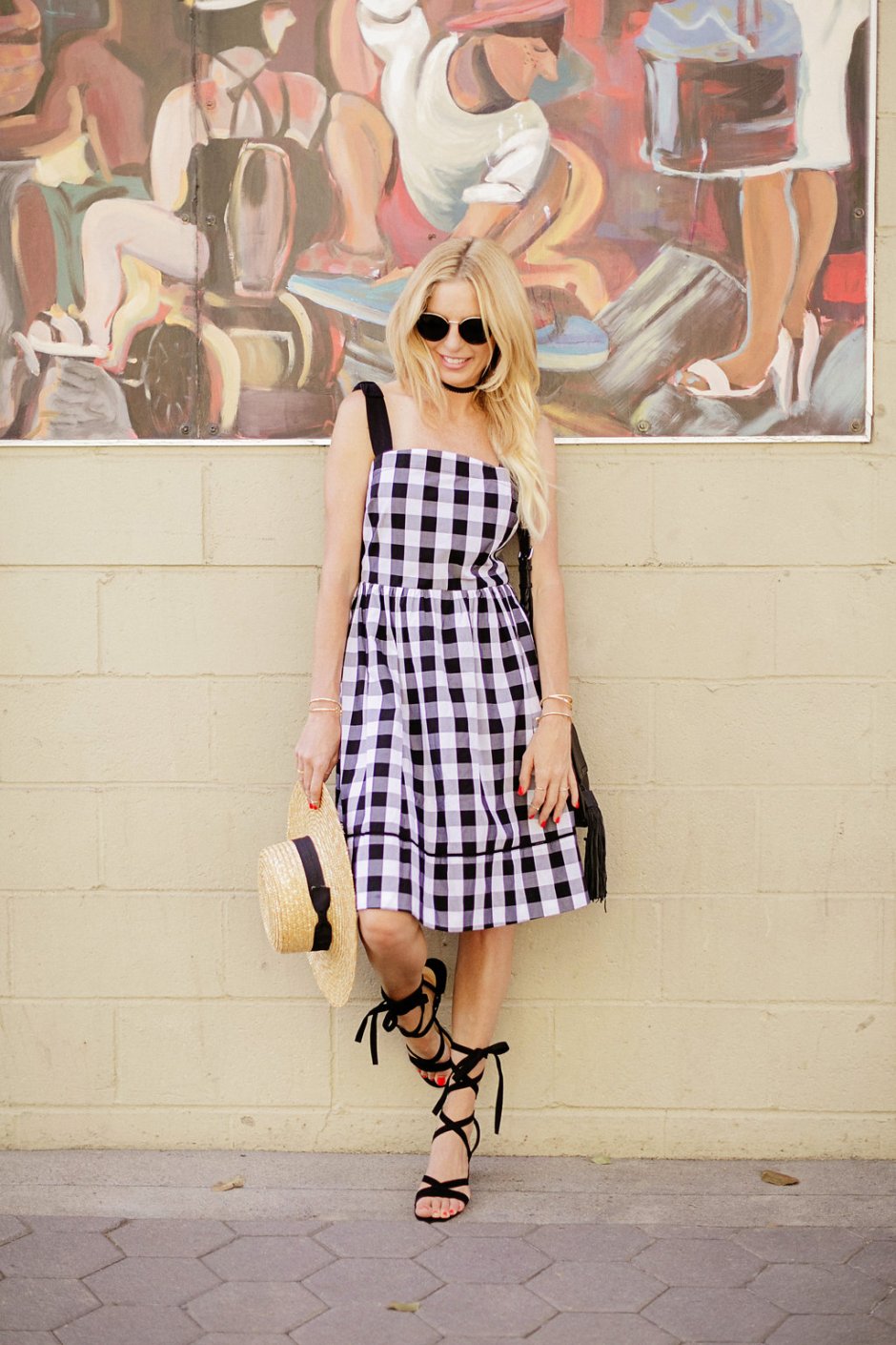 Gingham dress summer style Lyndi in the city OC BLOGGERS