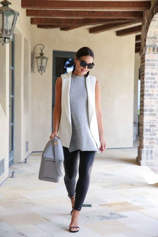 Outfit ideas: we love this grey black and white combo