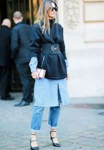 Wear your belts as a layering piece