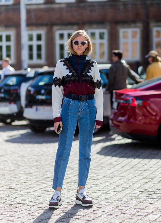 Two Pieces you need to create an instant cold weather outfit. Sweater and Jeans make the perfect cold weather outfit combo. Pair this duo with sunglasses, boots or slide and your favorite handbag. COPENHAGEN, DENMARK - AUGUST 11: Tine Andrea outside House of Dagmar during the second day of the Copenhagen Fashion Week Spring/Summer 2017 on August 11, 2016 in Copenhagen, Denmark. (Photo by Christian Vierig/Getty Images) *** Local Caption *** Tine Andrea