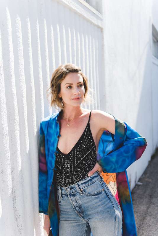 Jeans are a no brainer everyday outfit idea. Try a one piece swim suit as a bodysuit and a unique piece of vintage like this kimono will set your denim outfit apart