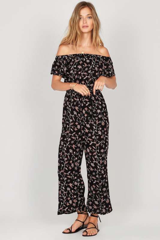 Amuse Society Gone Sailin' off the shoulder jumpsuit floral jumpsuit 