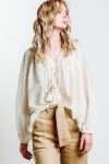 Peasant Blouse french girl style french style mes demoiselles tassel detail blouse