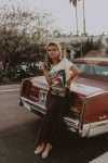 Ultimate cool girl style via Collage Vintage Outfit My Theresa Gucci Fanny Pack Gucci Rock Tee Elton John Gucci Rock Tee Satin Skirt