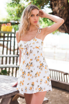 Stevie Sister Lemon Squeeze Sundress Mini Lemon Print Dress Summer Style Fruit Print