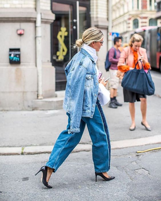 How Fashion It Girls Are Wearing Denim Style Report Magazine