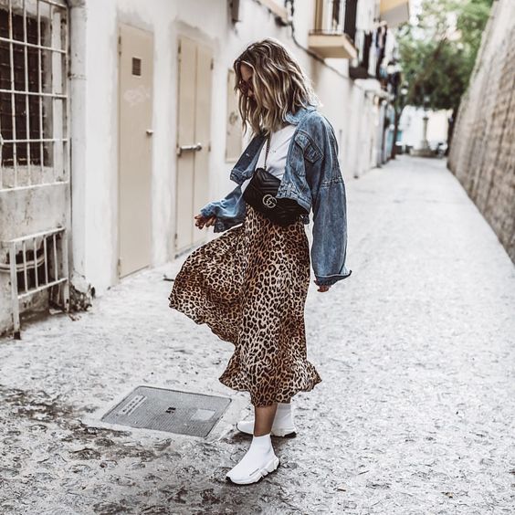 leopard print skirt dress