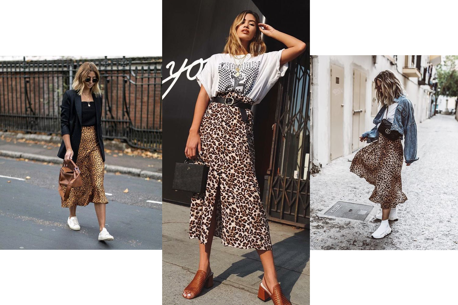 how to style a leopard skirt midi length  See Anna Jane  Leopard print  skirt outfit Animal print skirt outfit Leopard print skirt