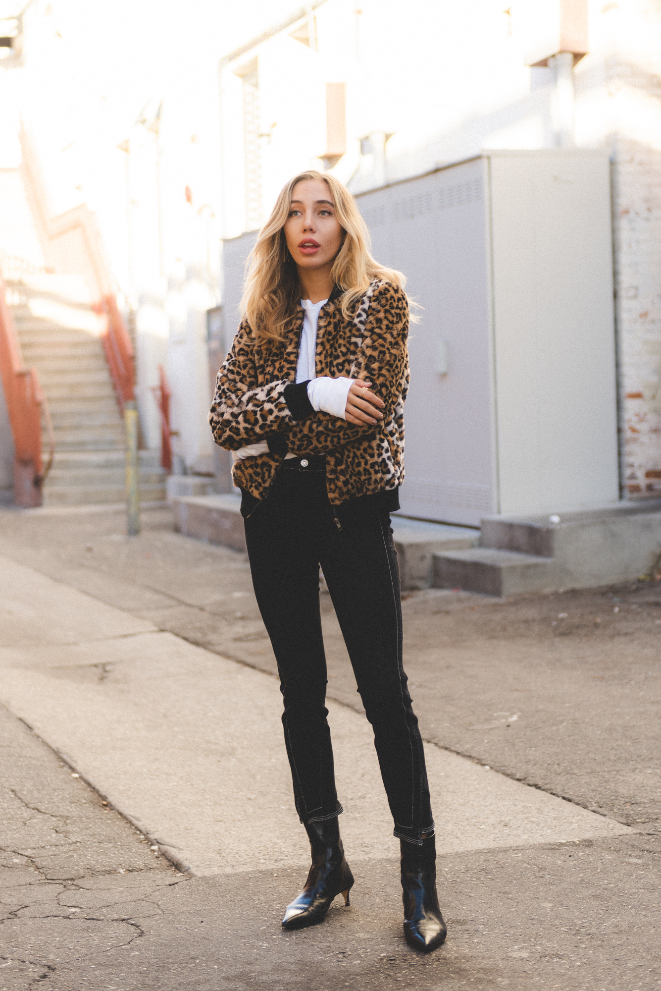 cheetah print jacket outfit
