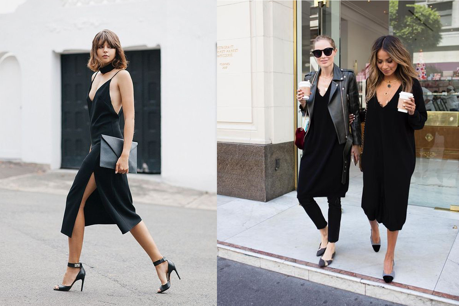 How to create 4 fresh looks with a black slip dress - Good Morning