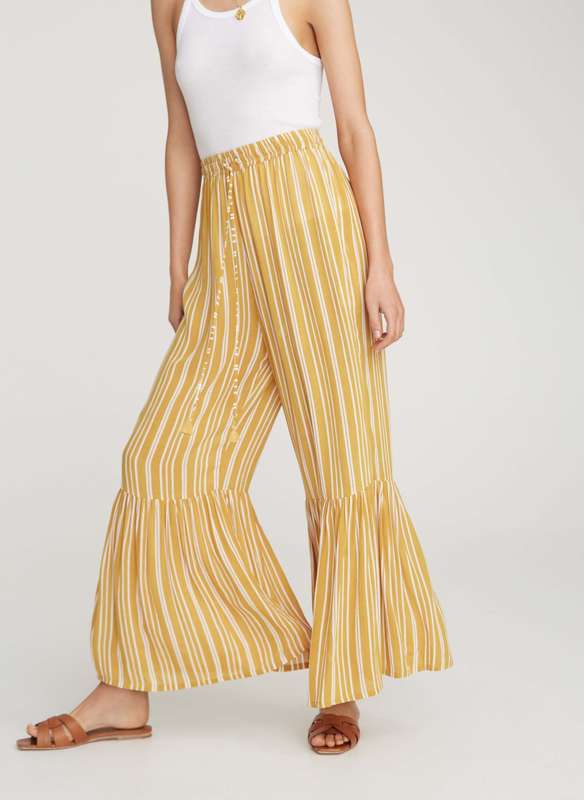 Faithfull the Brand Sun Bisou Wide Leg Pant Striped Wide Leg Pant Resort 2019