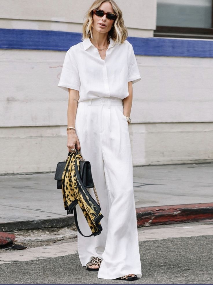 White Wide Leg Pants for the Win - Get Your Pretty On®