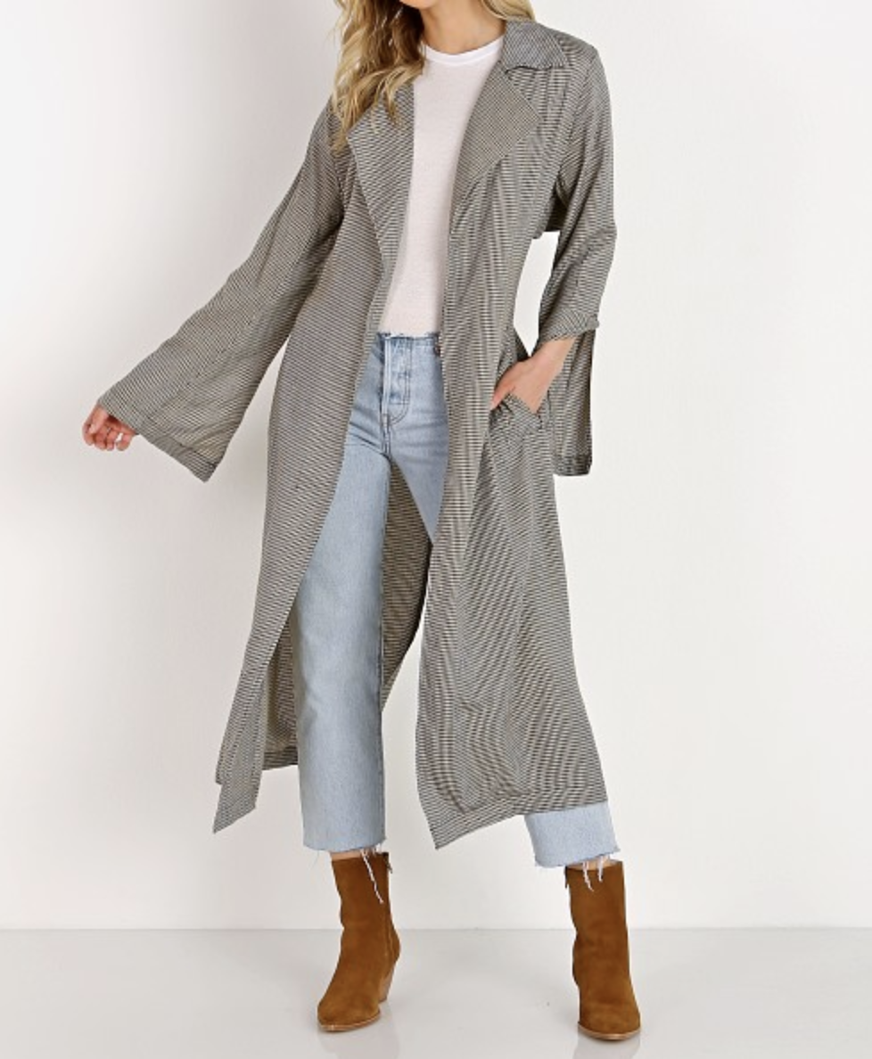 Capulet Danna Trench Coat Baby Gingham effortless fall trends