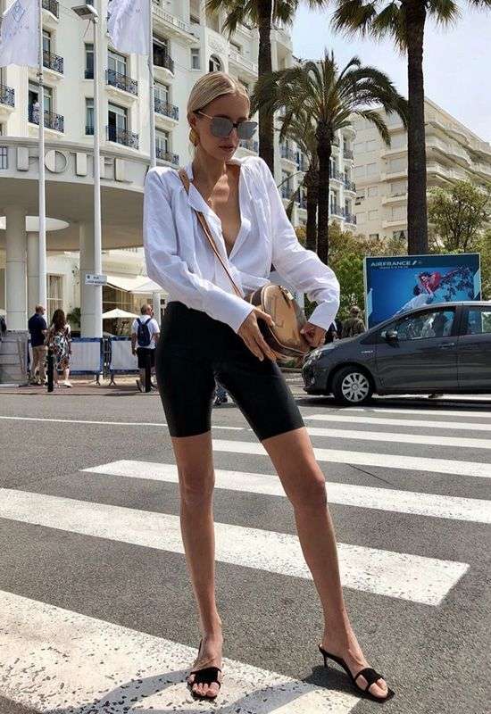 biker shorts outfits, minimal style, street style, summer style
